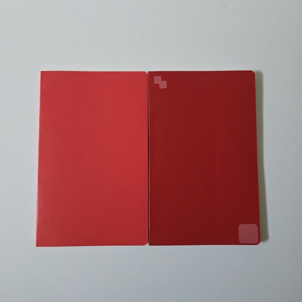 NEW 2 Red Moleskine Ruled Notebooks
